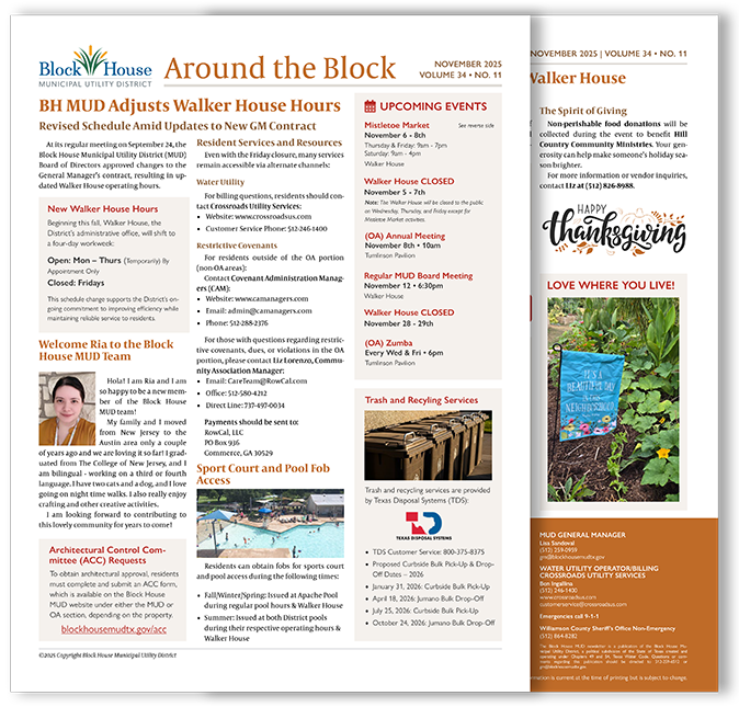 Around the Block - November 2025